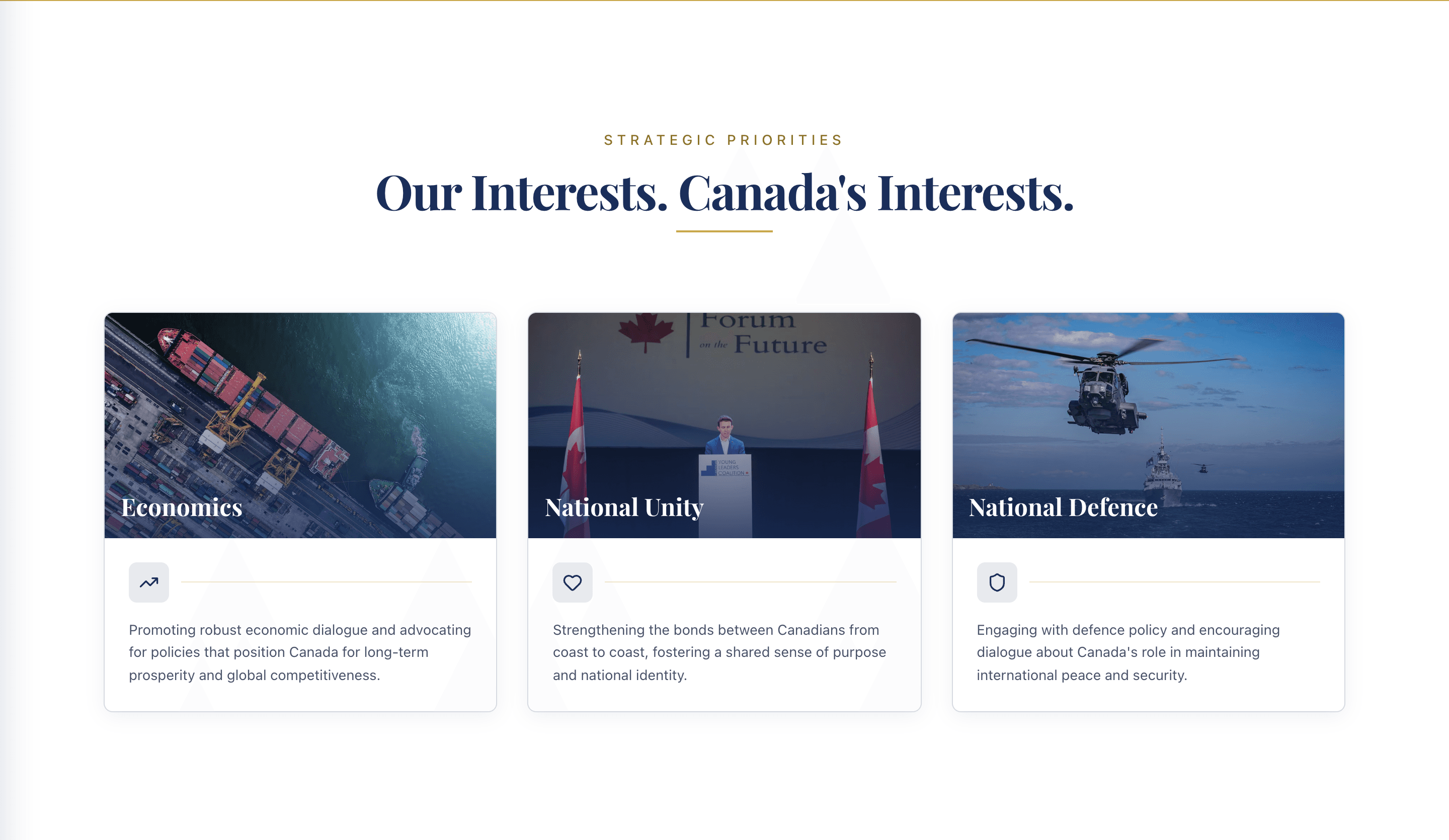 Die drei inhaltlichen Schwerpunkte der Canadian YLC